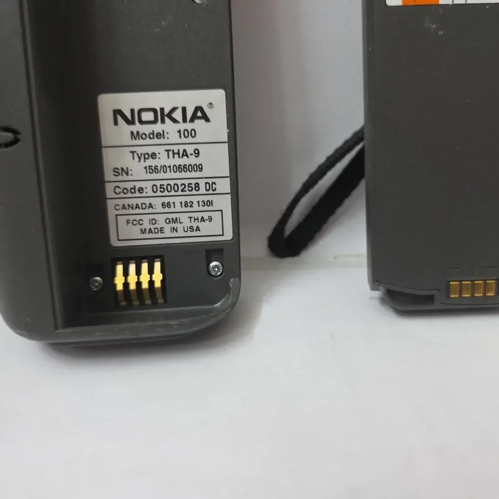 Vintage Nokia 100 Brick Cell Phone w Box Case Untested Collectible Retro